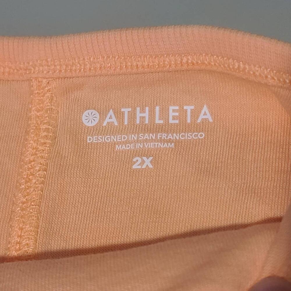 NWT Athleta Sundown Boatneck Tee - 2X / XXL - warm sunset orange - 2X / XXL - Picture 4 of 6